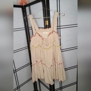 Romper with colored trim